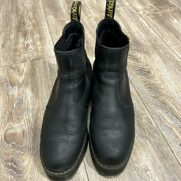 Dr Martens Rometty Black Chelsea Slip On Boots - Picture 3 of 9